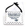 Welcome to Adulthood Funny Ceramic plaque