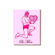 Valentine Luchador Valentine's Day Greeting Card