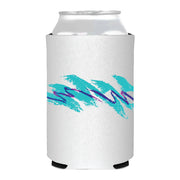 90's Jazz Cup Blue Wave Pattern Retro Full Color Can Cooler