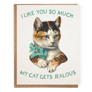 I Like You So Much My Cat Gets Jealous Card