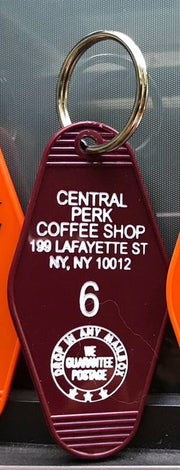 Central Perk Coffee Shop Motel Keychain