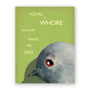 Whore Greeting Card