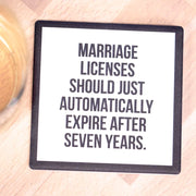 Marriage Licenses Coaster